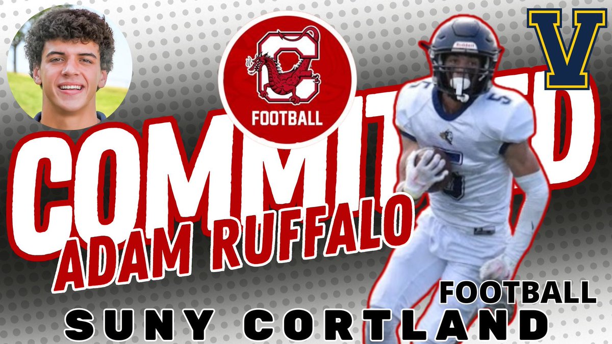 VictorBLDevils's tweet photo. #2024VictorCACC Congratulations 
Adam Ruffalo | D3 Football
SUNY Cortland https://t.co/KykMazjasx
