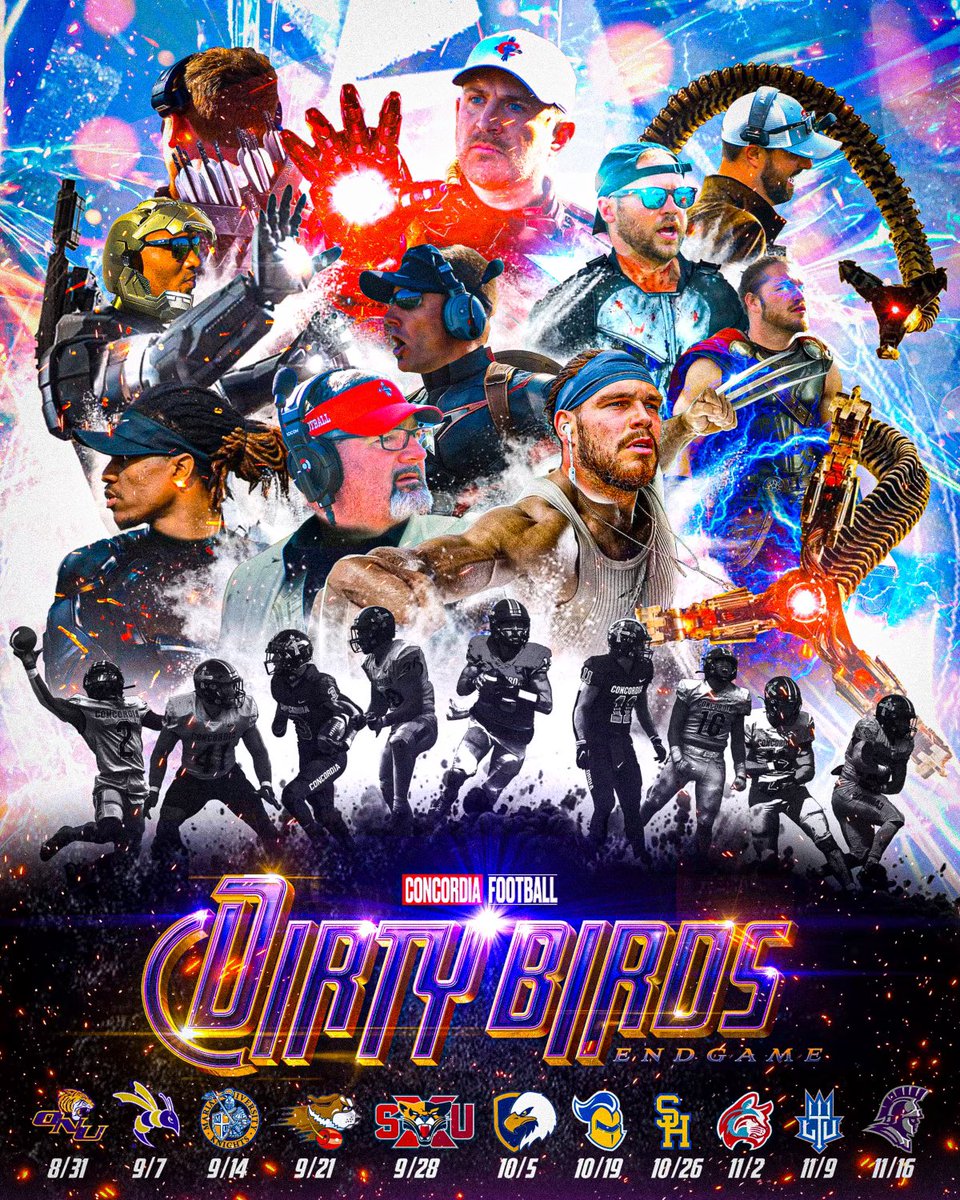 We were told officially that 24 will be the last season of Concordia Football. CUAA will be open but will no longer have athletics in 25-26. 

The Lord promises to never leave us and we cling to Him. I know we are excited to coach this team. #StillCompelled #DirtyBirds #EndGame