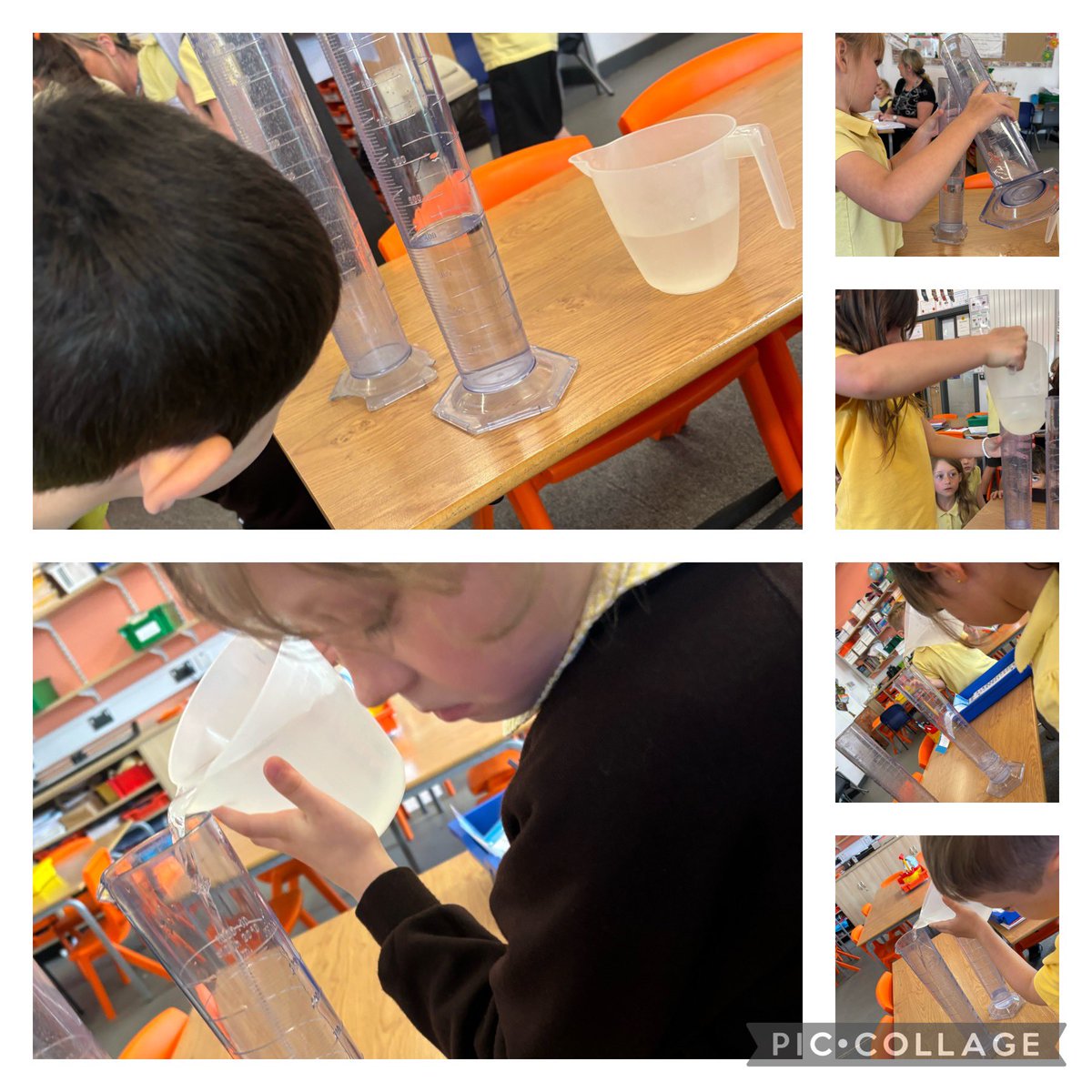 EastfieldPSHull's tweet image. This morning #2SS used jugs and beakers to read volumes and use the four operations to solve problems #epsmaths