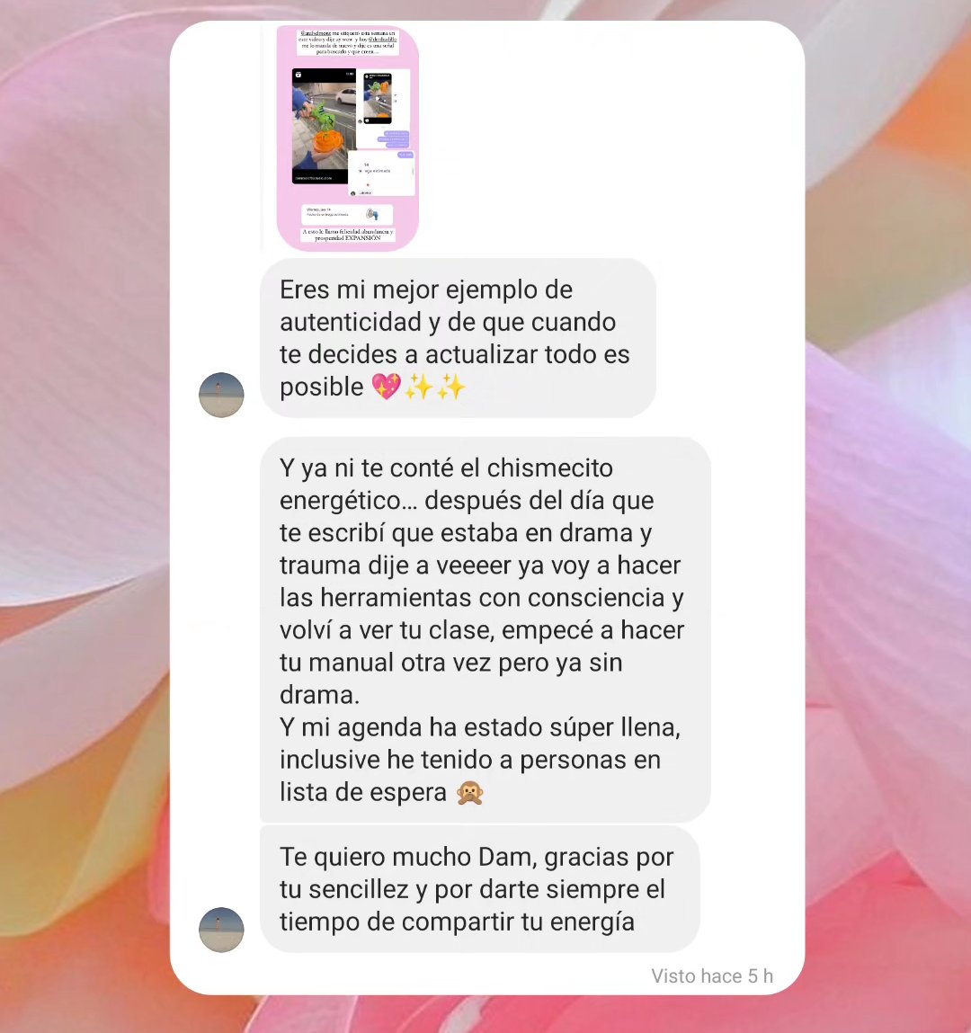 damarixconequis's tweet photo. Vivir de estos mensajes ✨💖✨💖✨#LFDU https://t.co/QZO9QcARJL