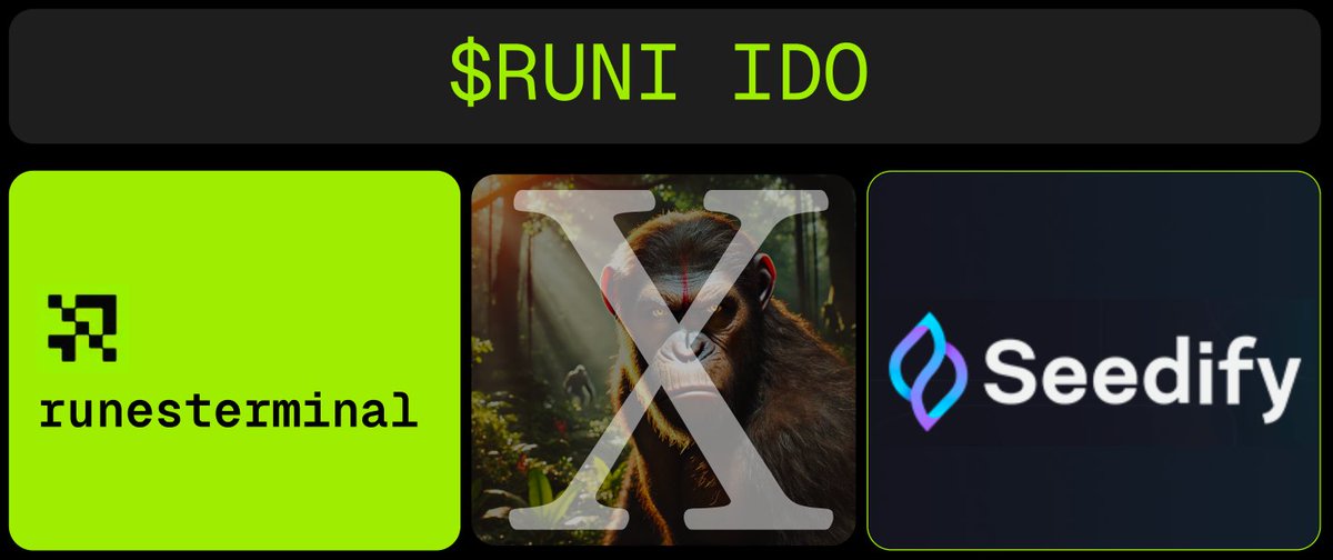 Feeling seedy? 🌱🦍

The $RUNI IDO will also be taking place on the <a href="/SeedifyFund/">Seedify</a> launchpad! 

#SENDAPES
