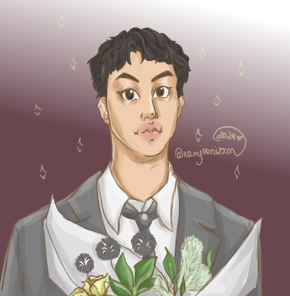 namjoonizzm's tweet photo. I couldn't get past this cutie ❤️
#BTS_일본데뷔_10주년ㅊㅋ #BTSComeback2020 #BTS11thAnniversaey #BTSFanArt #art #seokjin #jin #kimseokjin https://t.co/jrdDRBLUcC