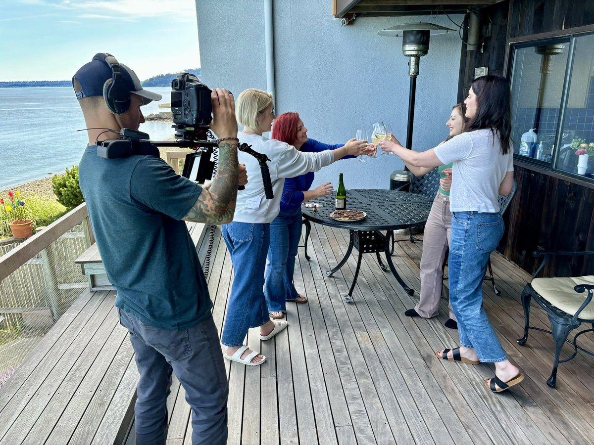 An incredible setting on Vashon Island for our recent full-day shoot with Well-Crafted Collaborative.