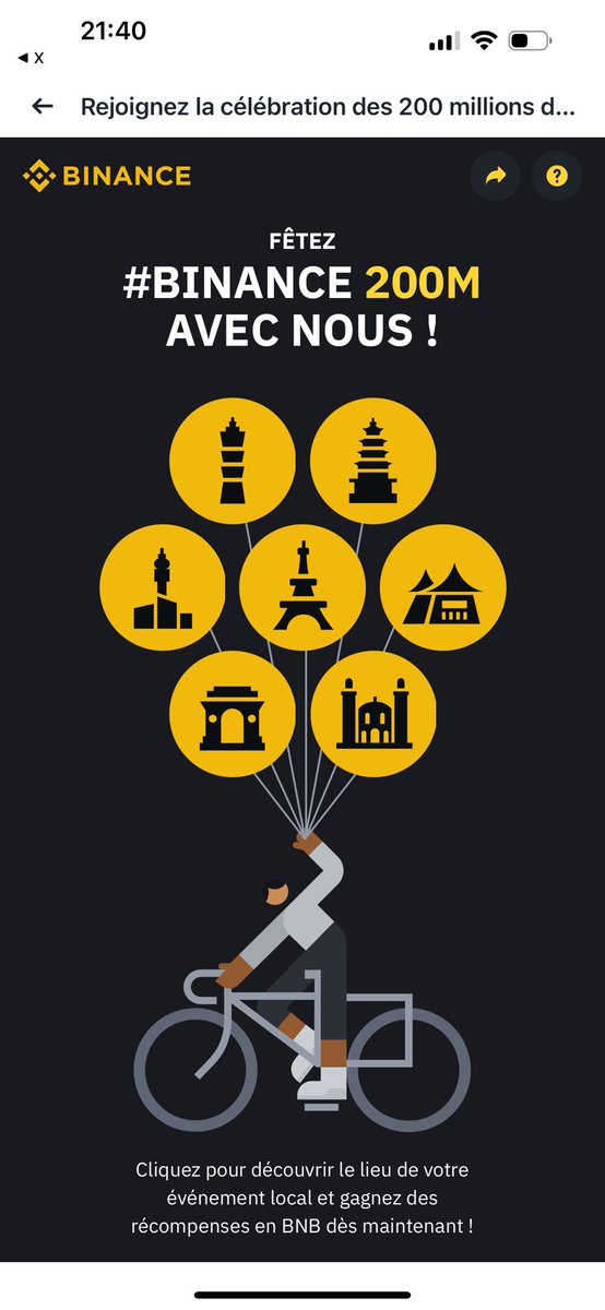 Abdel92170's tweet photo. #Binance200M
@LeBinanceFR @binance https://t.co/IweMGhjRSa