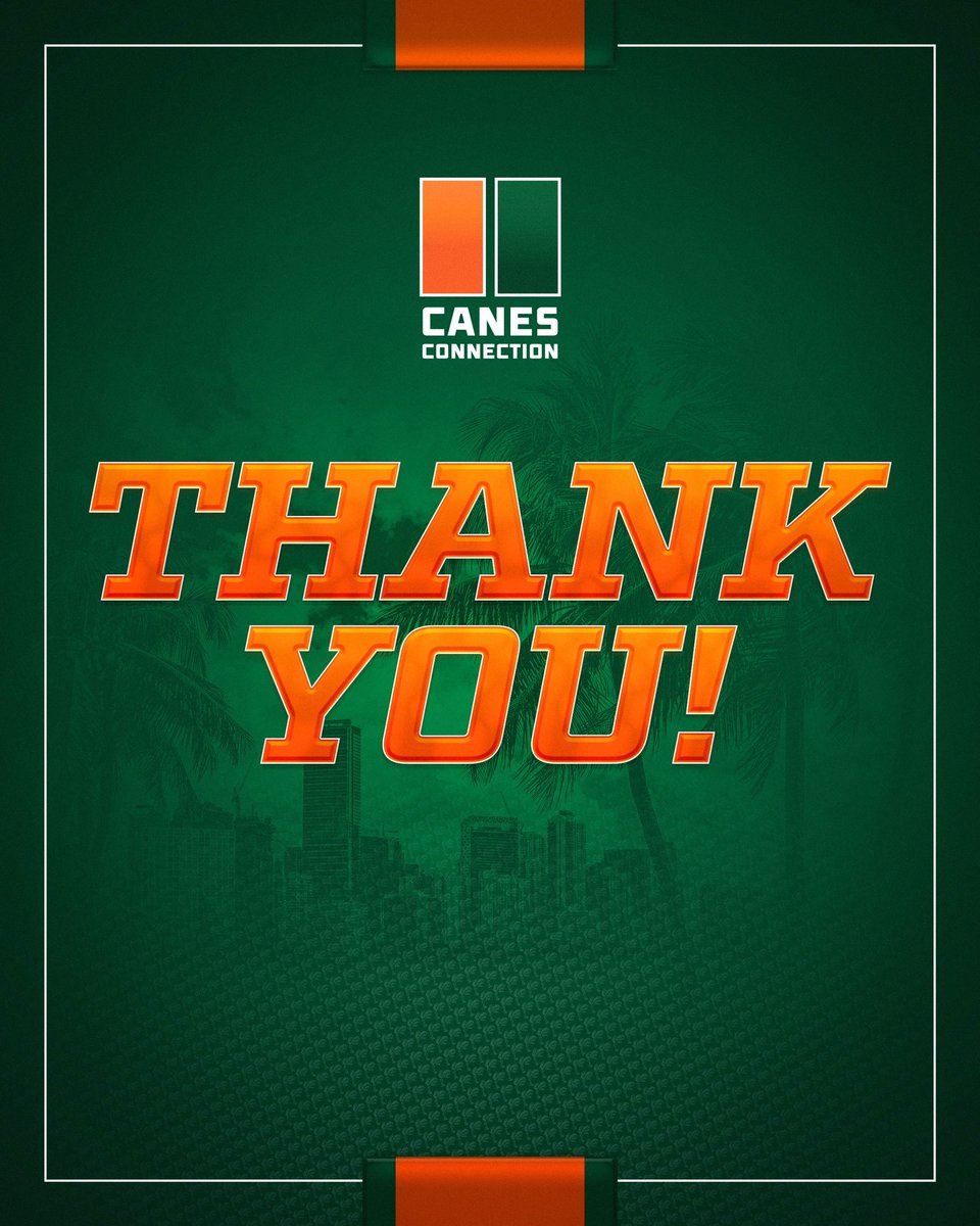 Big thanks to all Canes Connection members! Your support makes our success possible. Not a member yet? Join us today and make a difference --&gt; canesconnection.com