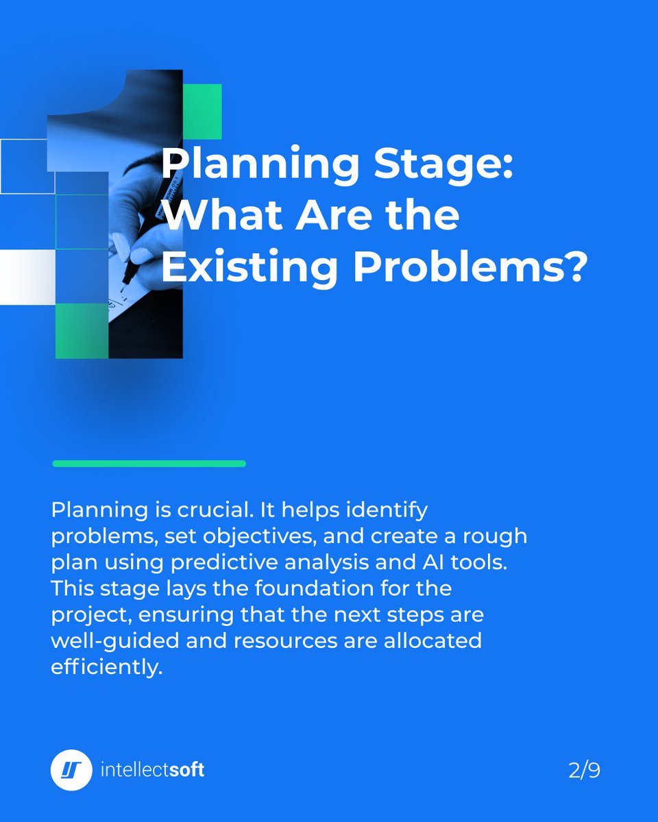Intellectsoft's tweet image. Part 1/
Having a well-structured System Development Life Cycle #SDLC is crucial for delivering a first-class software product that meets all your business objectives. Swipe through the carousel to learn more about each phase #SoftwareDevelopment #ProjectManagement #Intellectsoft