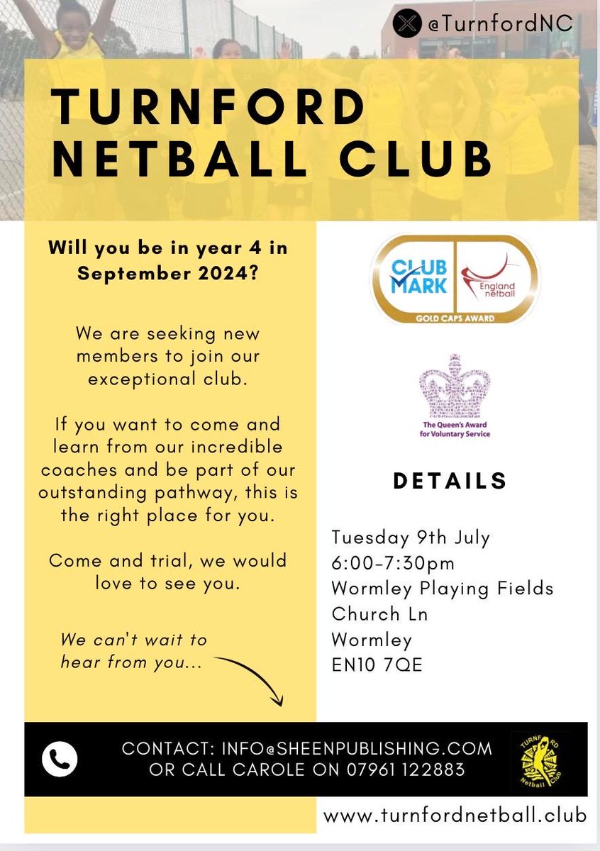 Would you like to trial for our Year 4 2024 age group? We would love to welcome you! #netball ⁦<a href="/EnglandNetball/">England Netball</a>⁩ ⁦<a href="/HertsNews/">Hertfordshire News</a>⁩ ⁦<a href="/NetballinHerts/">Hertfordshire Netball</a>⁩