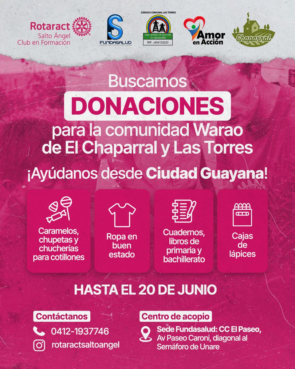 sjs0_'s tweet photo. Seguimos recibiendo donaciones para esta bonita jornada que haremos en la comunidad warao del Km 70 ♥️, necesitamos dulces para terminar de armar los cotillones, cualquier ayuda es válida también 🫂 RT https://t.co/UOlgaZ8qUM