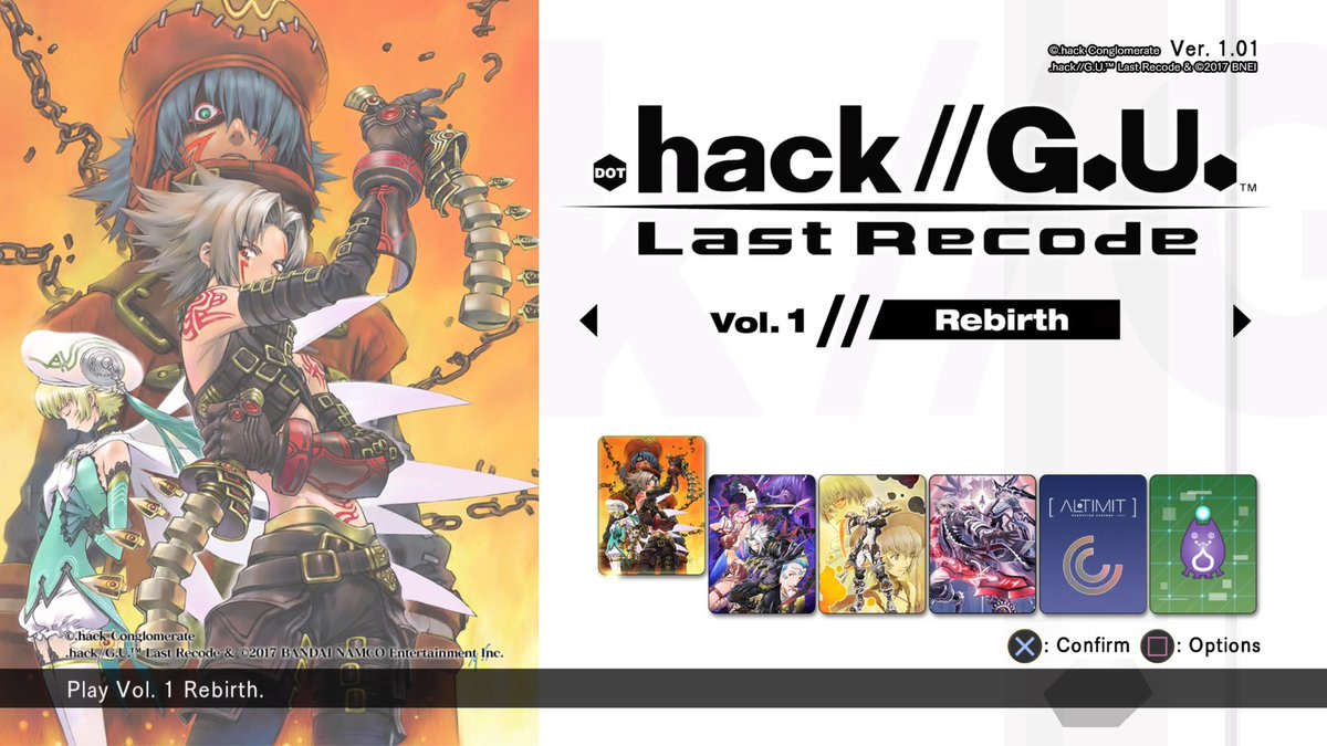 RuisuKurusu's tweet photo. I've heard many great things about this franchise.
It sucks that the rest of the .hack games are only on the old consoles.
I love playing classic games. Makes me feel nostalgic even if I didn't play them as a kid.
Volume 1 Rebirth Starts Now
#HackGuLastRecode Vol 1 https://t.co/n1b65K6Zrt