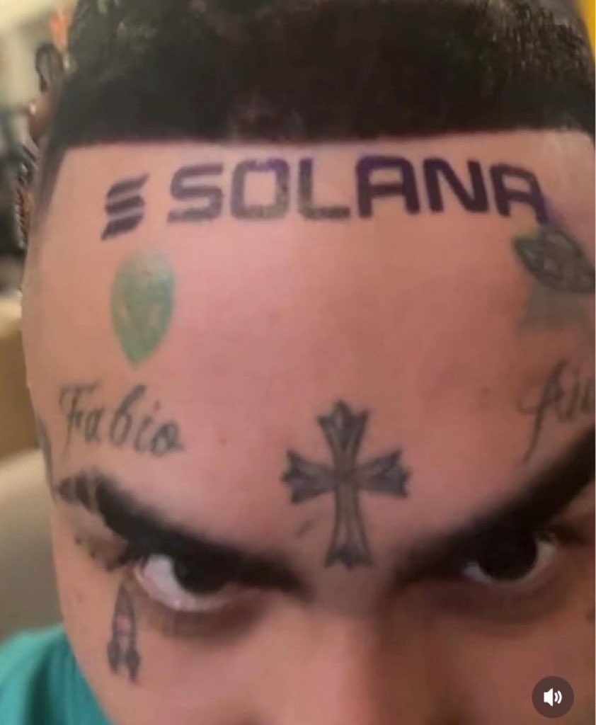 Celebrities should be required by law to get a crypto tattoo on their  forehead before launching a memecoin