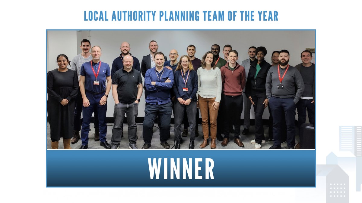 🏆 <a href="/haringeycouncil/">Haringey Council</a>, you’ve been named Local Authority Planning Team of the Year, sponsored by <a href="/POSisit/">POS</a> at the #PlanningAwards! Your team's efforts are outstanding!