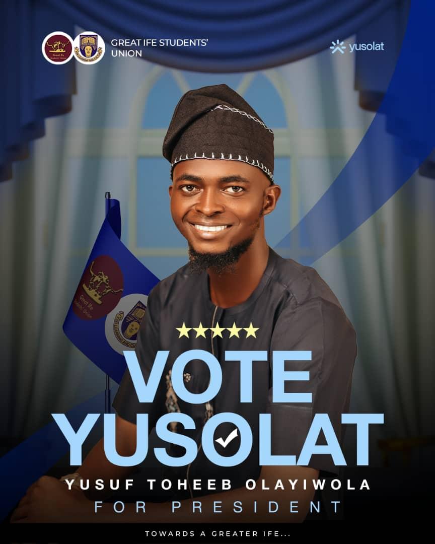 Iamyusolat's tweet image. OFFICIAL CAMPAIGN LAUNCH

We are thrilled to unveil Yusolat's official campaign flyer! Join us on this transformative journey as we strive to create a Greater Ife.