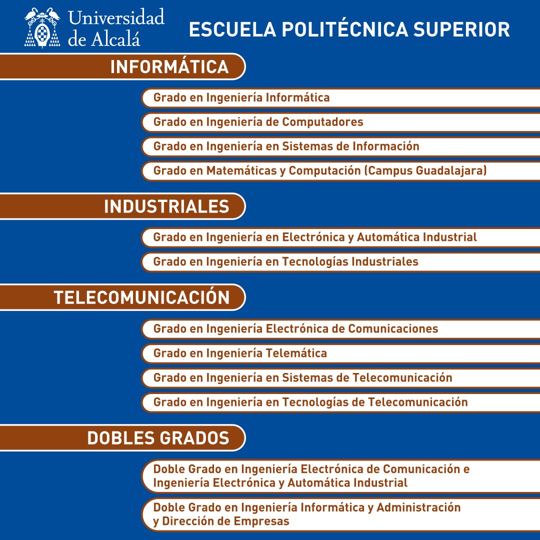 Hoy muchos habéis conocido vuestra calificación provisional de la EvAU y a partir de mañana podéis realizar la preinscripción para cursar estudios universitarios en la Comunidad de Madrid. Si te apasionan la #ingeniería y la #tecnología, ¡esta es tu universidad!  Os esperamos.