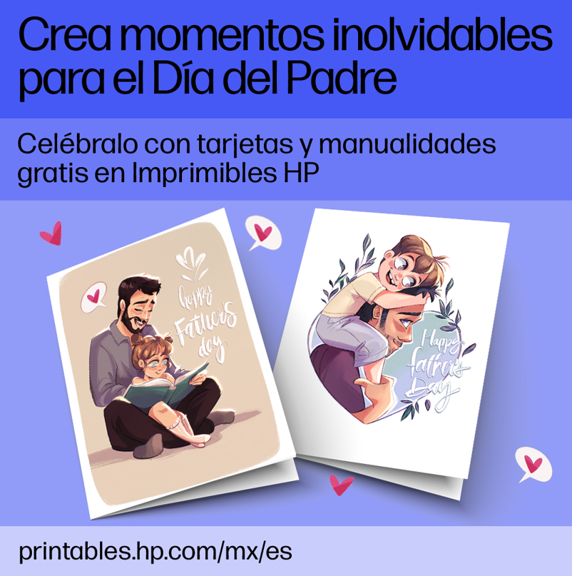 Este Día del Padre, ¡haz que papá se siente extra especial con tarjetas y manualidades gratis de Imprimibles HP! printables.hp.com/mx/es/ 

#FelizDiadelPadre #HPPrintables