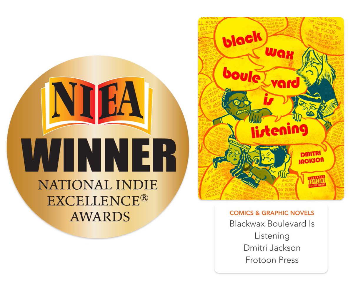 I’m thrilled to learn today that Blackwax was listed a WINNER at this year’s National Indie Excellence Awards, in the Comics &amp; Graphic Novels category! Shout out to the jurors and my fellow finalists! 

Pick up your copy of BBIL here!
amzn.to/3EYPUJX