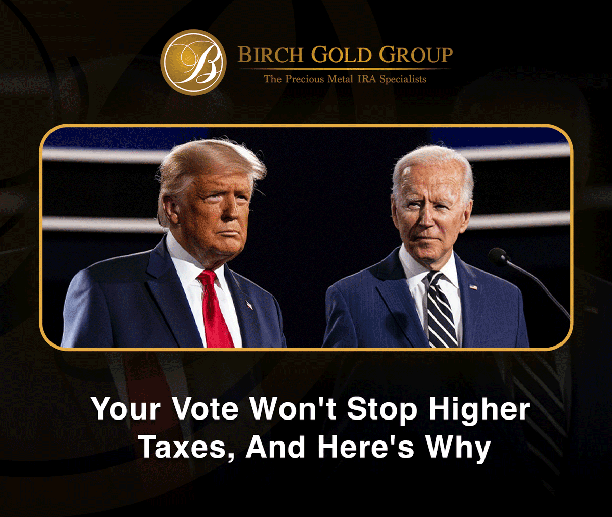 BirchGold's tweet image. Higher taxes and inflation are inevitable, regardless of who's in power. Find out how this impacts your finances and what you can do about it.
Learn more: ow.ly/UmIi50Sin4c
#TaxReckoning #EconomicReality #Inflation