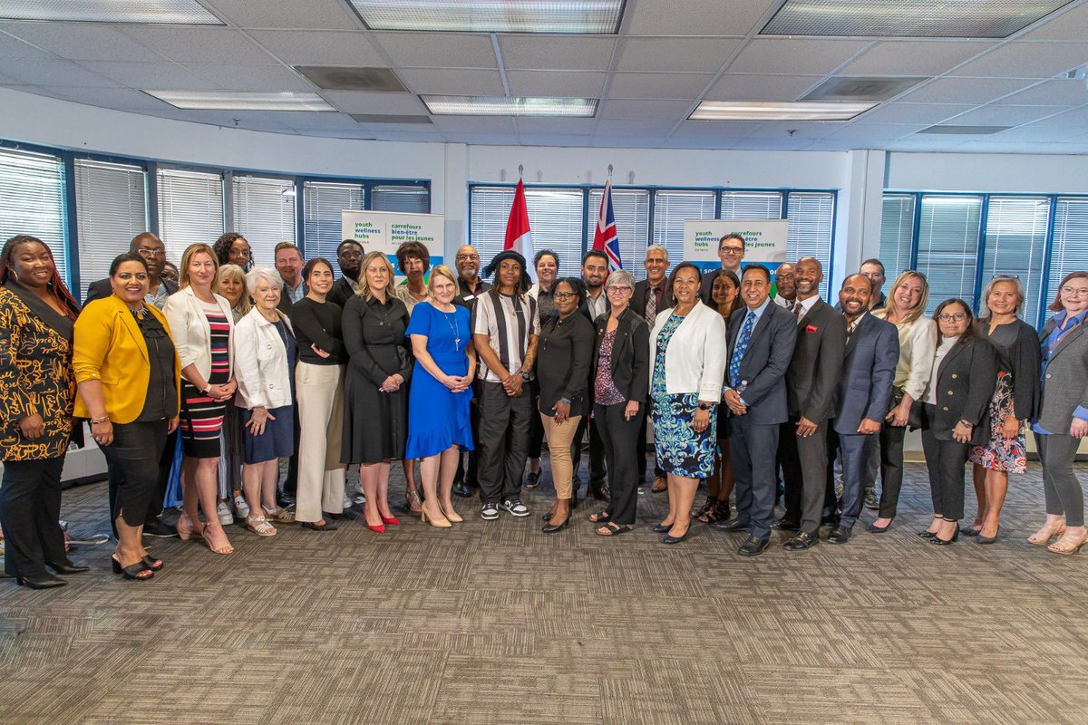 SylviaJonesMPP's tweet photo. Our government is making it easier for youth in #Brampton to connect to mental health supports and more with the launch of our newest Youth Wellness Hub.

This Hub joins the 23 we have announced since 2020, ensuring those aged 12-25 can access care and services, closer to home. https://t.co/5JrG1Mjtmv