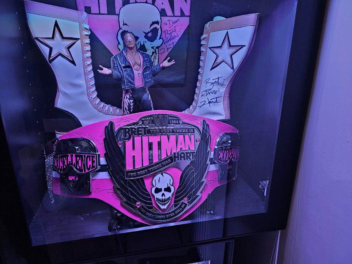 RingpostFigure4's tweet photo. New belt day! #Hitman https://t.co/uQUGoXCUTS