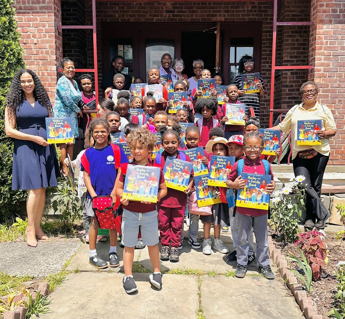 A heartfelt thank you to the Read Up Book Club, East Orange BOE President, Andrea McPhatter, and Ms. Morant, for facilitating a wonderful reading and distribution of Marley &amp; the Family Band by Cedella Marley to some of our most enthusiastic readers.#CochranAcademy <a href="/cedellamarley/">Cedella Marley</a>