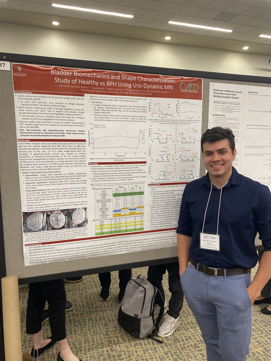 aroldan2011's tweet photo. @JPG_Pereira presenting his work on non invasive bladder biomechanics at #SB3C2024! @UWiscRadiology ⁦@UWMechEngr⁩ https://t.co/O8Q1ZjZukM