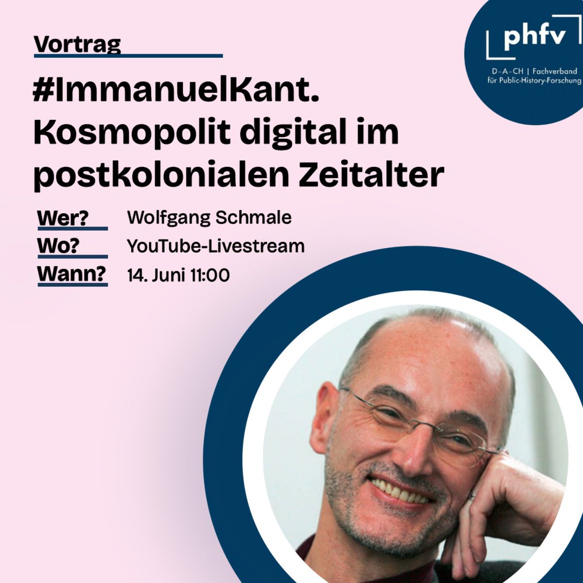 PubHistVienna's tweet photo. Nicht verpassen! 

Der Hauptvortrag der ersten Tagung des neuen @phfv_Verband wird morgen ab 11:00 Uhr auf unserem YouTube-Kanal gestreamt. 

➡️➡️ https://t.co/YHi03Ju0M9 https://t.co/5jo9EBYdfB