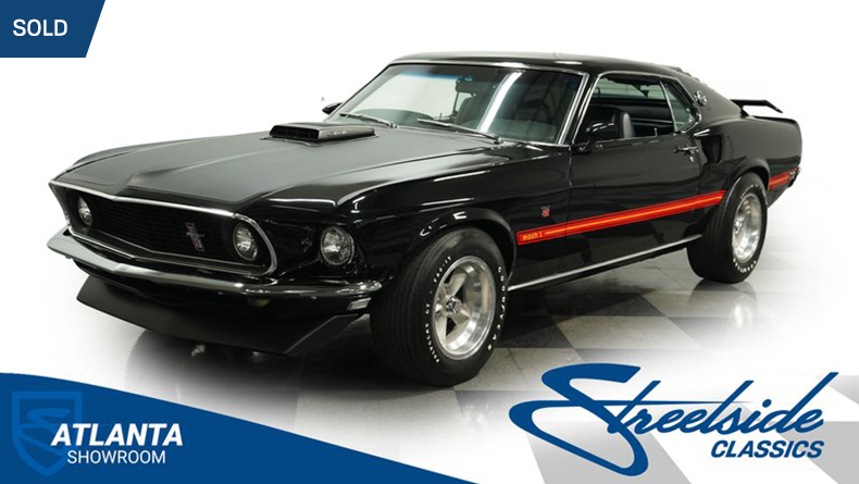 streetsidecars's tweet photo. #SoldItWithStreetside! This 1969 #Ford #Mustang Mach 1 428 Cobra Jet features a 428 Cobra Jet #V8 paired with a 4-speed manual transmission. Have a vehicle for sale or know someone who does? Send us a message or contact us at https://t.co/5nZtFKLuvo https://t.co/6WcmUYS8kQ