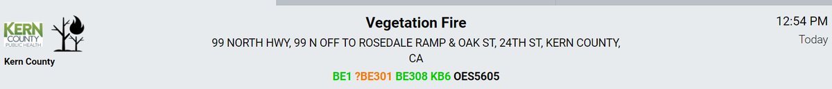 KernFiregraph's tweet image. New #VegetationFire in #Bakersfield. Units enroute, #OakFire