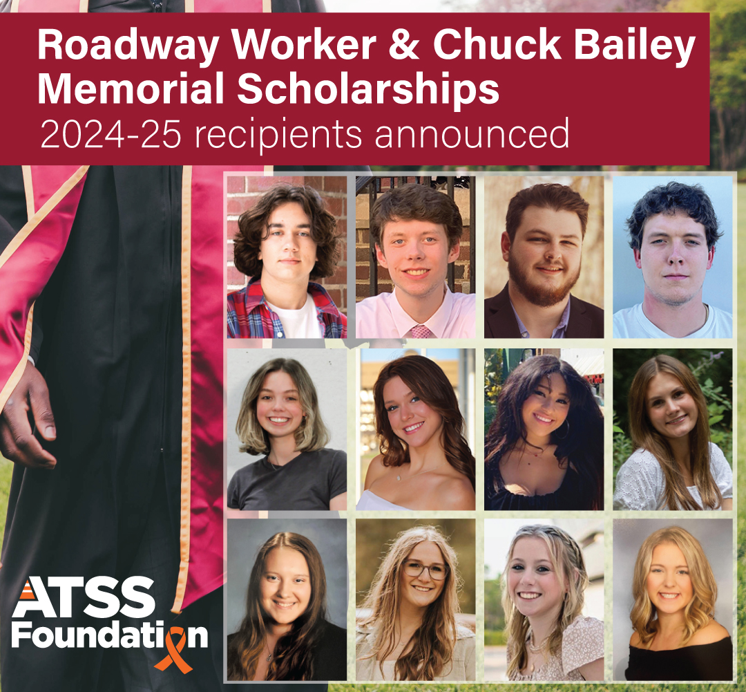 ATSSAHQ's tweet photo. The ATSS Foundation announced the 2024-2025 Roadway Worker Memorial Scholarship winners. Since its inception, the Foundation has awarded more than 135 of these scholarships. Learn more about this year's recipients and their stories. #ATSSA #ATSSFoundation

https://t.co/t4Ynd3x3Dl https://t.co/icWrDHuCXS