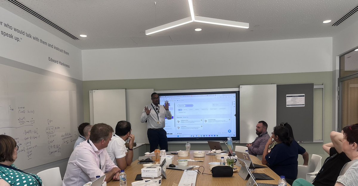 DColLearning's tweet image. A great meeting of minds at our third @DubaiCollege AI Working Party Meeting! So many fantastic and innovative ideas shared amongst colleagues about how AI can be used to reimagine the way students and staff can approach teaching and learning 🙌🏽@HamdanMohammed @KHDA