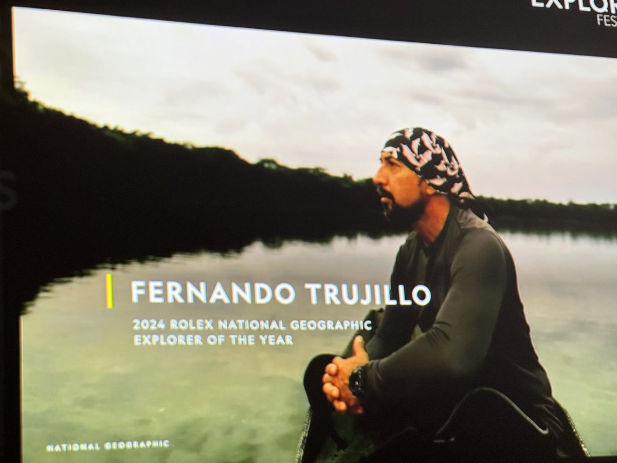 KipHottman's tweet image. A huge #SHOUTOUT to the 2024 Rolex @InsideNatGeo Explorer of the Year, Fernando Trujillo. I had the honor of working w/ Fernando on #ExplorerClassroom this year &amp;amp; his work w/ pink river dolphins in the Amazon is amazing! Congratulations &amp;amp; well deserved, Fernando! #HottmanLove