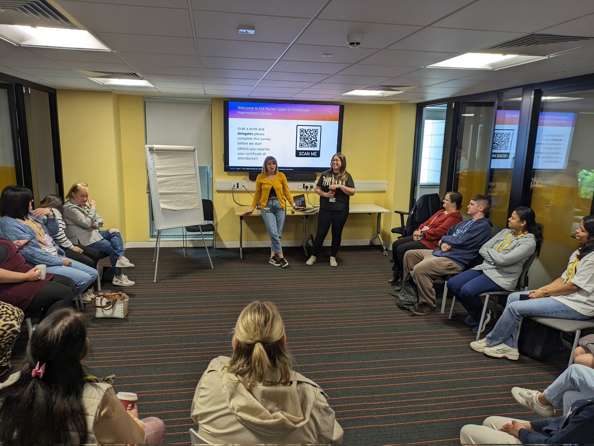 endoscopy_META's tweet photo. Today we ran our 6th Nurse Haemostasis course.. we are presenting our results from this course at @BritSocGastro conference on Thu 20th June... Pop in if you are there @TajacksTracy @BSGNurses @BCUHELS . Thanks to all the delegates and trainers attending today https://t.co/XobSGMBkrc