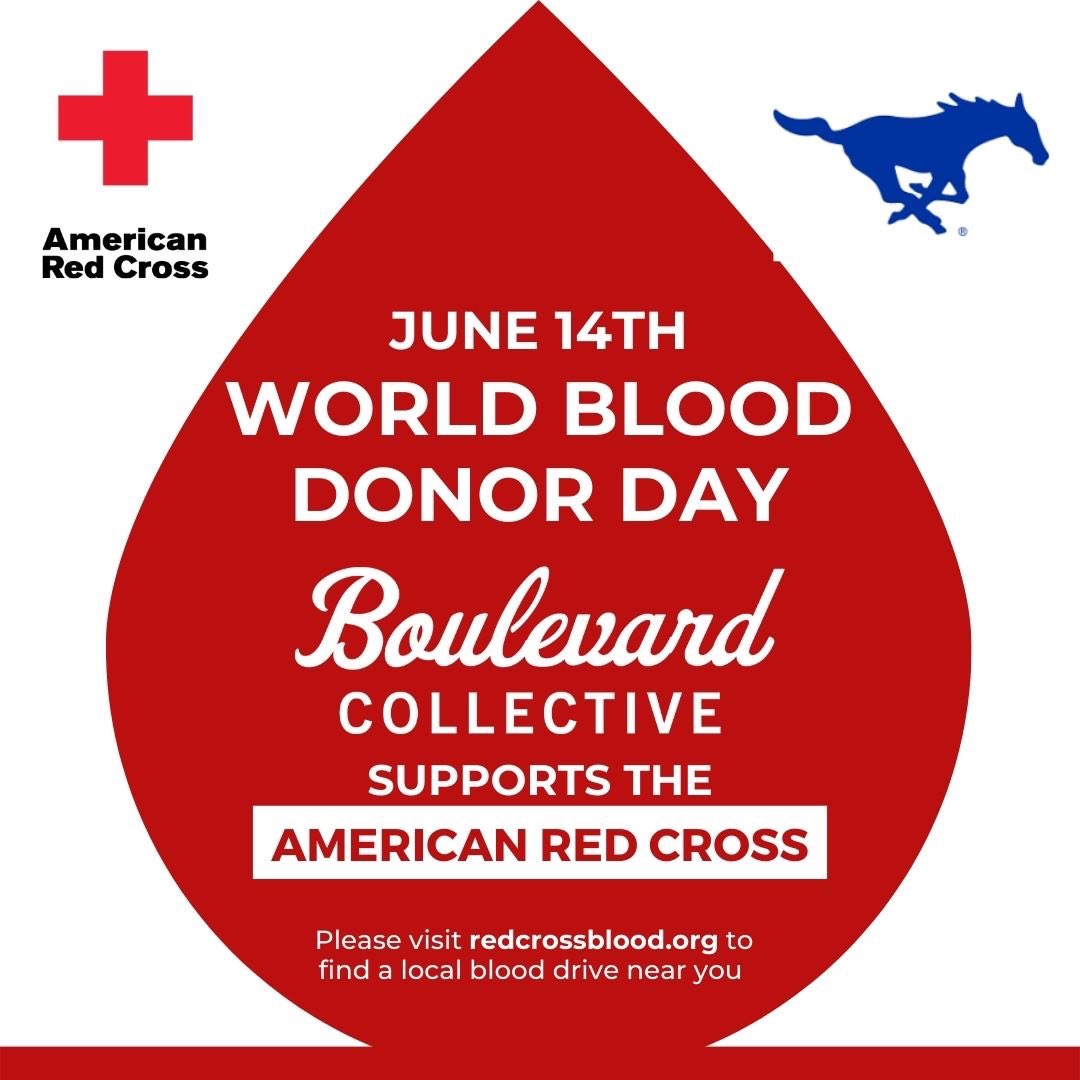 Be the reason for someone’s Heartbeat. Visit redcross.org to learn about blood donation.  @boulevardnil @smufb