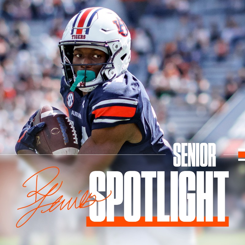 AuburnFootball's tweet photo. Special things coming for the WR room 👀

"I feel like each and every day is nothing but trending upward – just getting to know the players better, especially in the receiver room." 🗣️ @Robert1K_