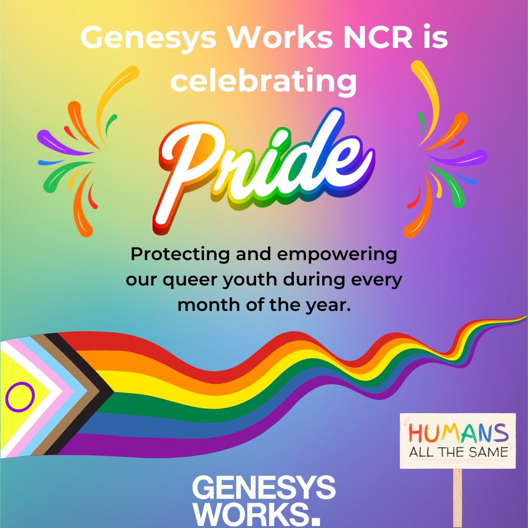 At Genesys Works, we are committed to fostering a supportive and inclusive environment where everyone feels valued and empowered to reach their full potential. This Pride Month, we celebrate the LGBTQIA+ community, whose contributions and courage inspire us all
Happy #PrideMonth