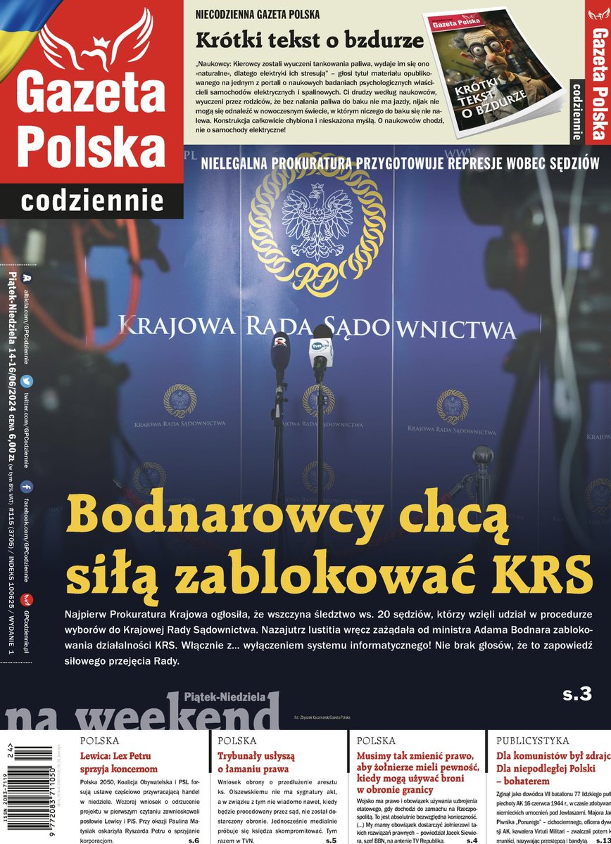 GPCodziennie's tweet photo. Zachęcamy do lektury weekendowego wydania „Codziennej”! Znajdziesz w nim najważniejsze informacje z kraju i ze świata, interesującą publicystykę, przegląd wydarzeń sportowych i o wiele więcej…
Czytaj od 00:00 na » https://t.co/1HYRtWjbz8
📰#codzienna #czytamygpc #prasa https://t.co/Wkx8sPBAjd