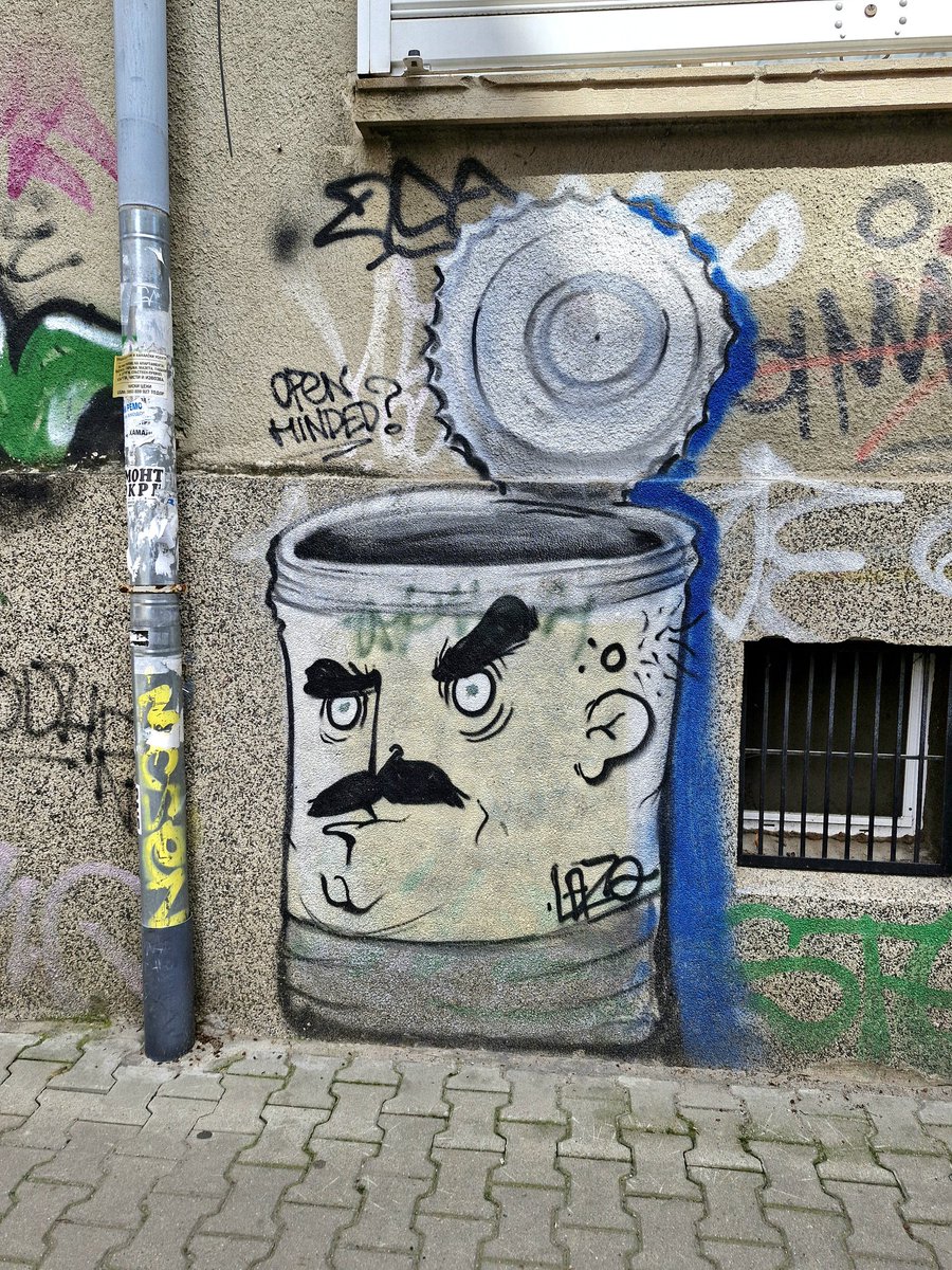 JMladenova's tweet photo. "Open minded?"
Sofia (Bulgaria), 6th September St
Photo: Julia Mladenova
#graffiti #graffitiart #sofia #sofiacity #bulgaria #urban #urbanphotography #streetphotography #street #streets #streetstyle https://t.co/BJjNmitOLF
