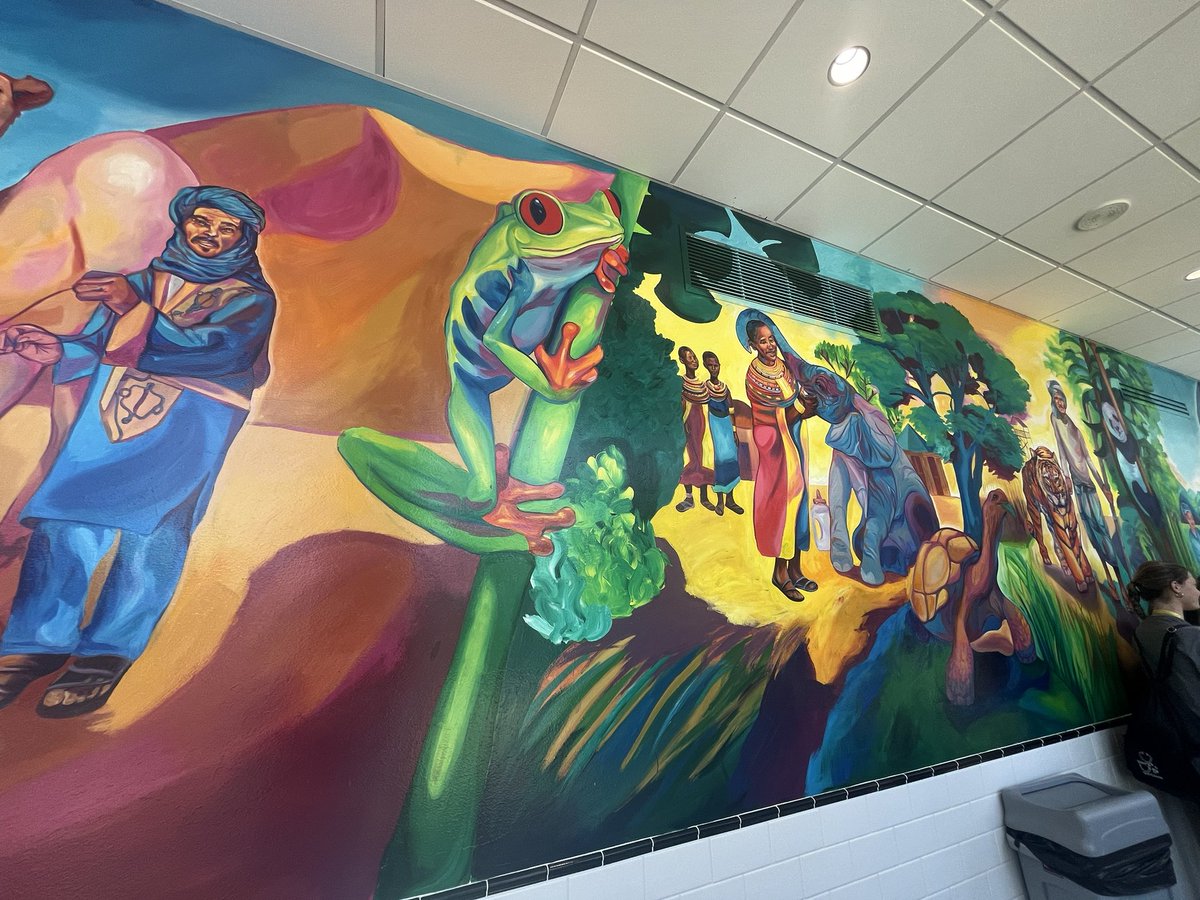 BoilerVetCamp's tweet image. #TeamDiesel loved getting to see our beautiful new mural! Fun fact: students and staff had a hand in painting it!