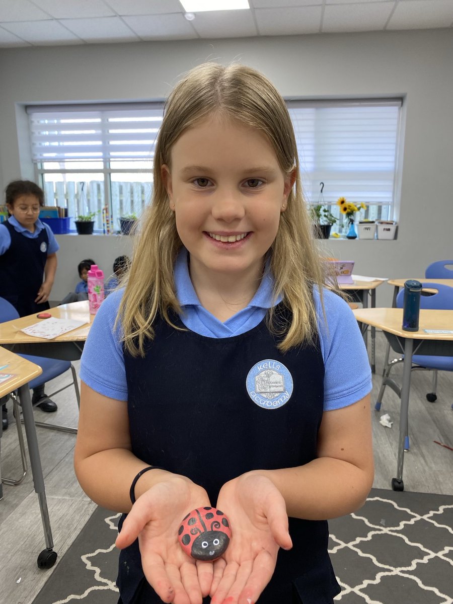 MsMillersClass2's tweet photo. We had so much fun making little pollinator rocks. ⁦@KellsElementary⁩ https://t.co/Qj3zsxMXZM