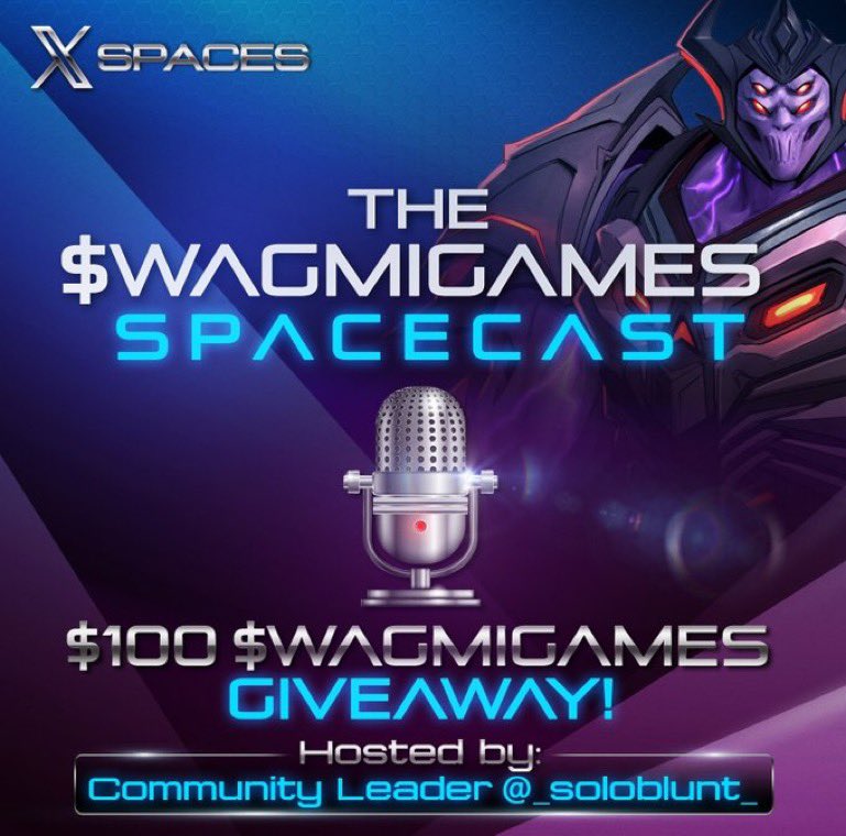 Hosting another Wagmi Commuinty space this SUNDAY 🎉🎆

Covering <a href="/WagmiGameCo/">NiFe WARS | WAGMI Games</a> updates, AND doing a $25 GIVEAWAY to 4 people who:

- RT this post ✅
⁃ Comment &amp; tag 3 friends ✅
⁃ Be in the Twitter space ✅

Open Mic as always 🎙️

See you there! 🫡

x.com/i/spaces/1ZkKz…