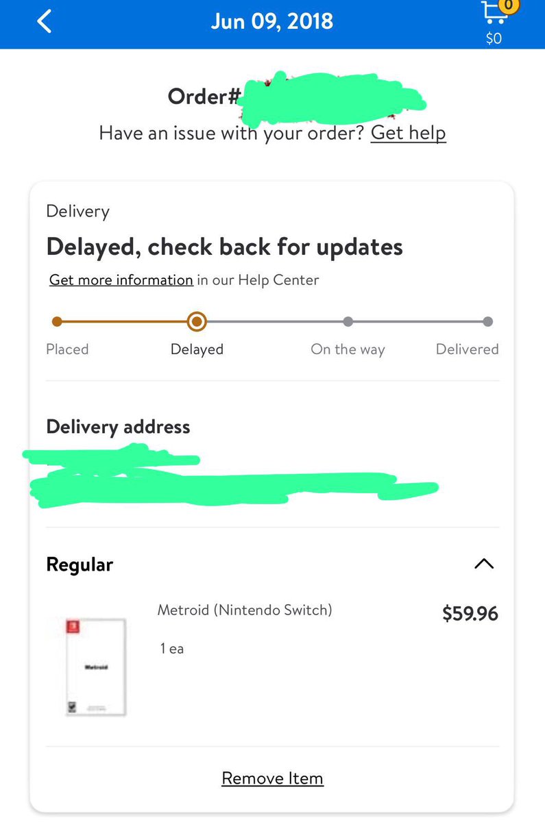 ninzel's tweet photo. @WalmartCAGaming @WalmartCAGaming still have my pre-order from E3 2018 with you guys https://t.co/xtceSuPdSn