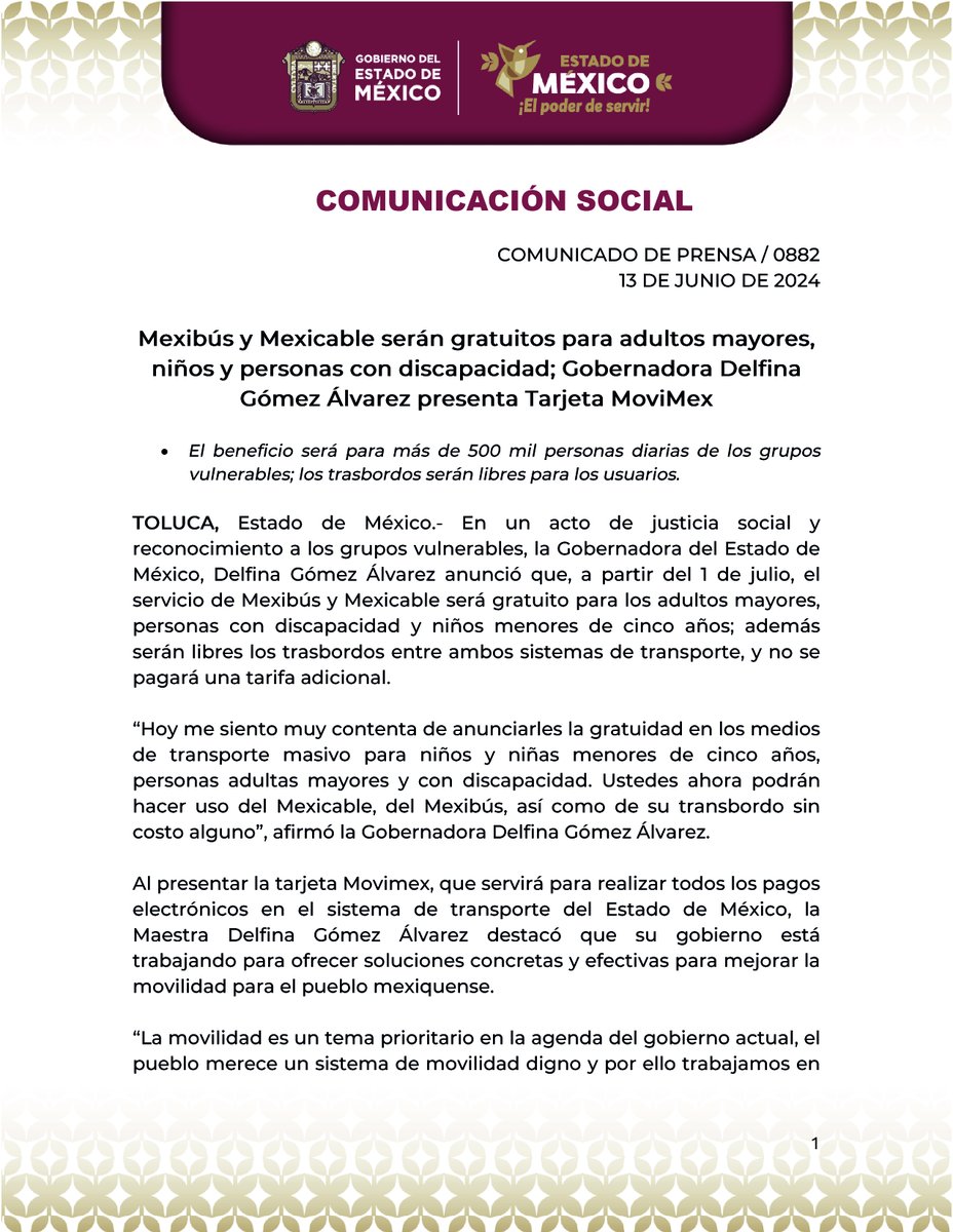 Secretaría de Movilidad GEM tweet media