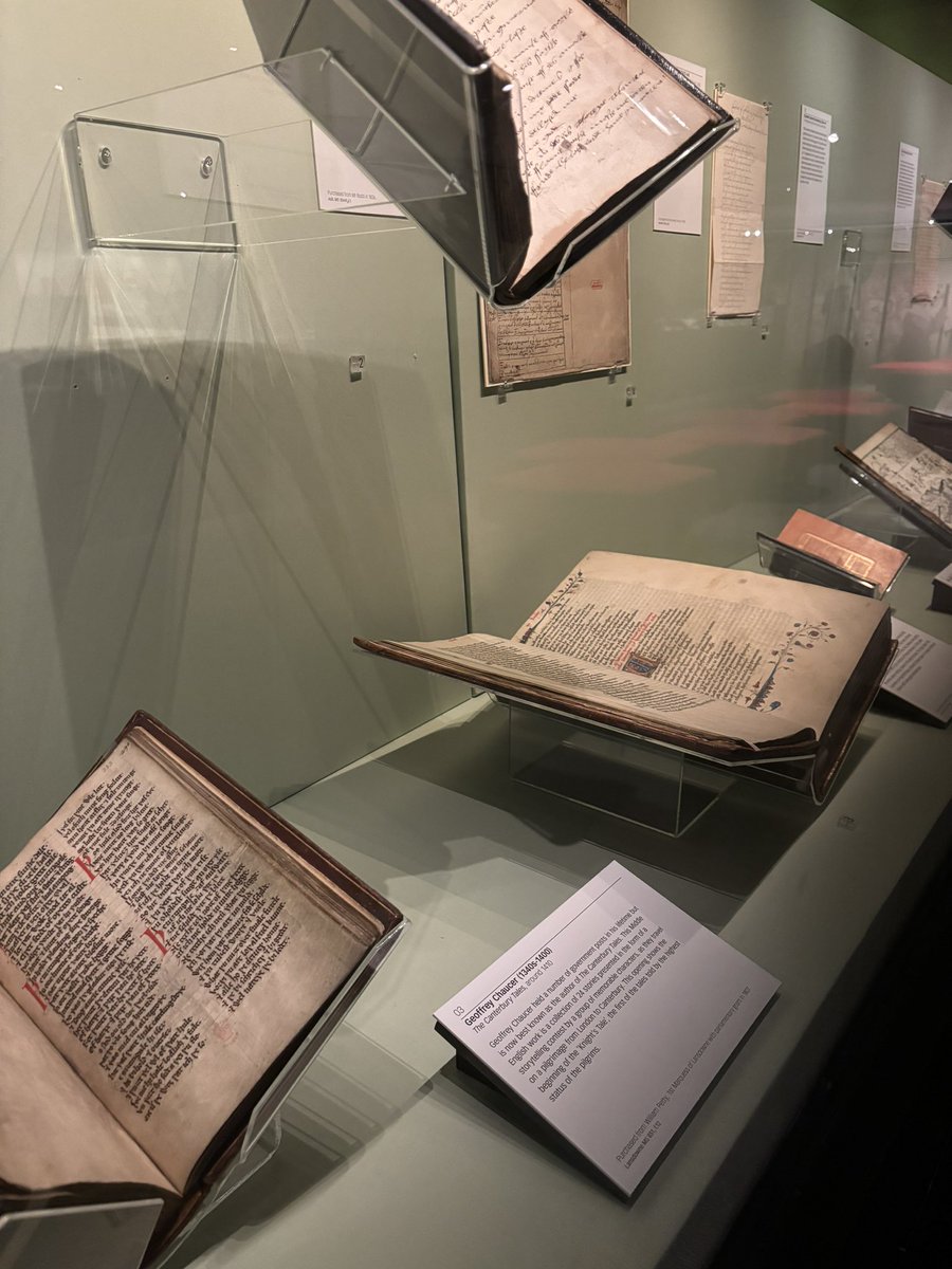 RushcliffeEngl's tweet photo. We loved looking around the literary collections at The British Library 📚 #alevelliterature #britishlibrary https://t.co/iYZNRSKY1j