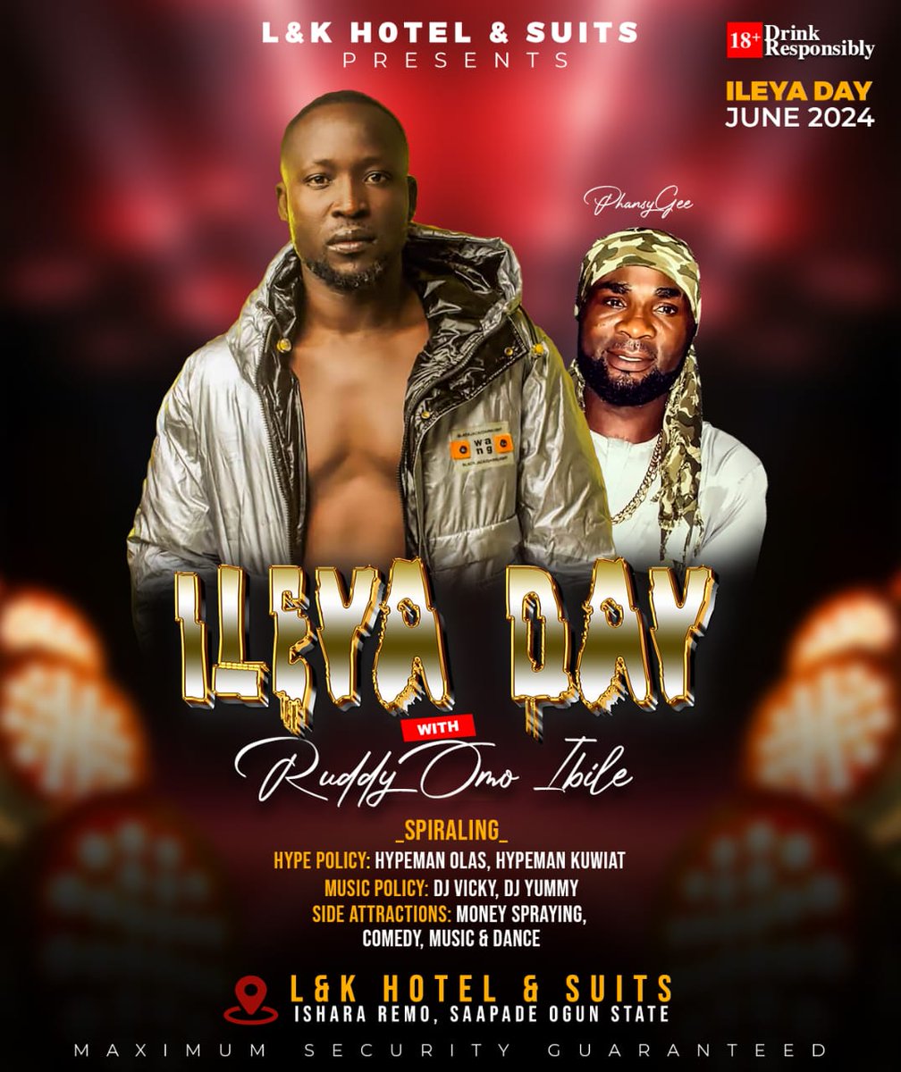 Phansy_Gee's tweet photo. Ileya day 2024 With Rudy_Omoibile save the date fans 🎤🔥⭐💖💯💃 let's go there!!! https://t.co/unDiPwyaQW