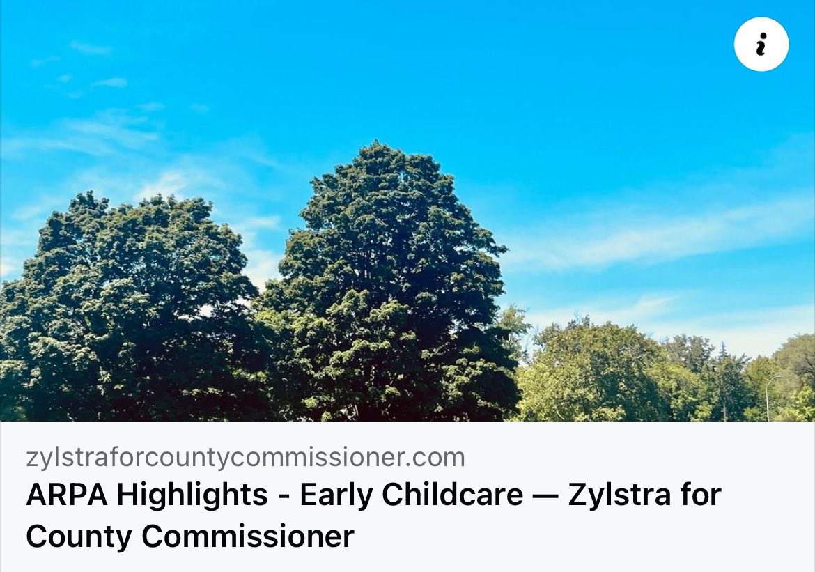 Continuing with positive Highlights from the previous two years: Our 2022 investment in Early Childcare Expansion.

In Ottawa County, between the age of zero and five, there is currently one childcare slot for every two children. A lack of available childcare is a barrier to job