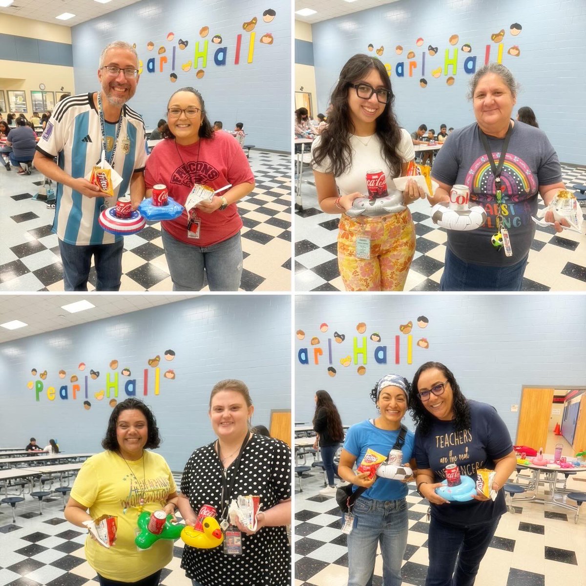 MarianaBreaux's tweet photo. βοΈHere at Summer School Zone 4 we work hard AND play hard!βοΈFrito Pies & sodas on the cutest floaties today! A HUGE shoutout to my #APFriends (@aubree_stent & @engarza12 ) for helping me spread some love! π #SummerSchool2024 #ilovemyjob #PearlHallProud #3rdYearAP @PasadenaISD_TX https://t.co/iRmOI3m8F6