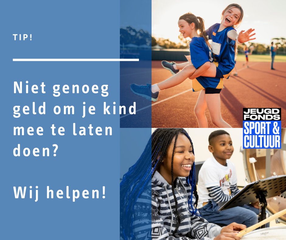 gem_heemskerk's tweet photo. Geen geld om je kind mee te laten doen? ⚽🎵 Aan sportles, dansles, muziekles? Wij helpen je graag!

Via het jeugdfonds kan jouw kind meedoen. 💰 Een aanvraag doe je via een tussenpersoon, zoals iemand van het Serviceplein!

Meer info? 👉 https://t.co/2okpL3jLM7. https://t.co/lDZ6Gz6dID