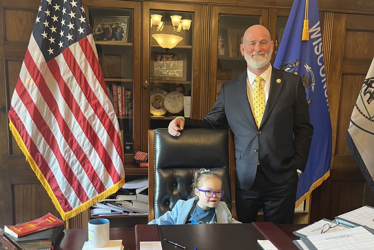 Children's Wisconsin 🏥 (@childrenswi) on Twitter photo Thank you <a href="/RepVanOrden/">Rep. Derrick Van Orden Press Office</a> and your staff for taking time to meet with Children’s Wisconsin patient Caroline and her family as part of #FAD2024. Caroline looks right at home at your desk as she advocates for access to pediatric specialty care for Wisconsin’s kids. #TeamCHA Thank you <a href="/RepVanOrden/">Rep. Derrick Van Orden Press Office</a> and your staff for taking time to meet with Children’s Wisconsin patient Caroline and her family as part of #FAD2024. Caroline looks right at home at your desk as she advocates for access to pediatric specialty care for Wisconsin’s kids. #TeamCHA