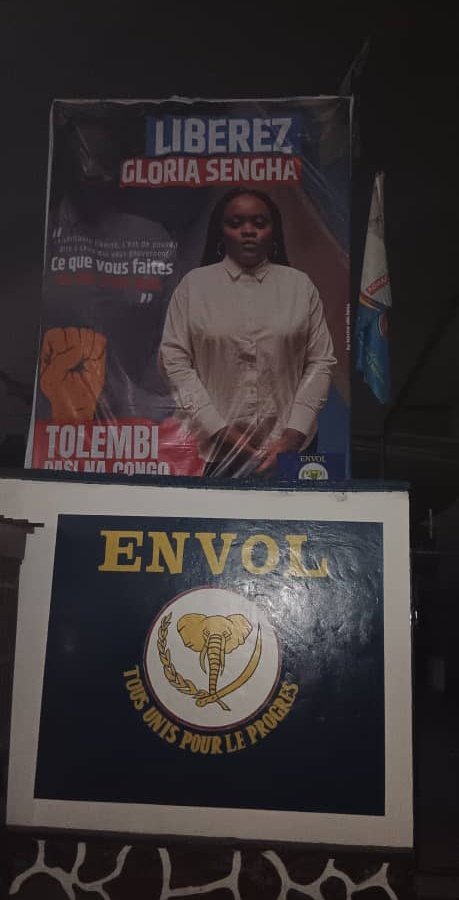 🔴 LIBÉREZ GLORIA SENGHA  

Comment concilier l'existence d'un État de droit effectif tant vanté alors que <a href="/senghajustice/">Gloria sengha panda shala</a> vient de totaliser 27 jours dans les locaux de l'ANR pour avoir denoncer :

 " TOLEMBI PASI NA CONGO "