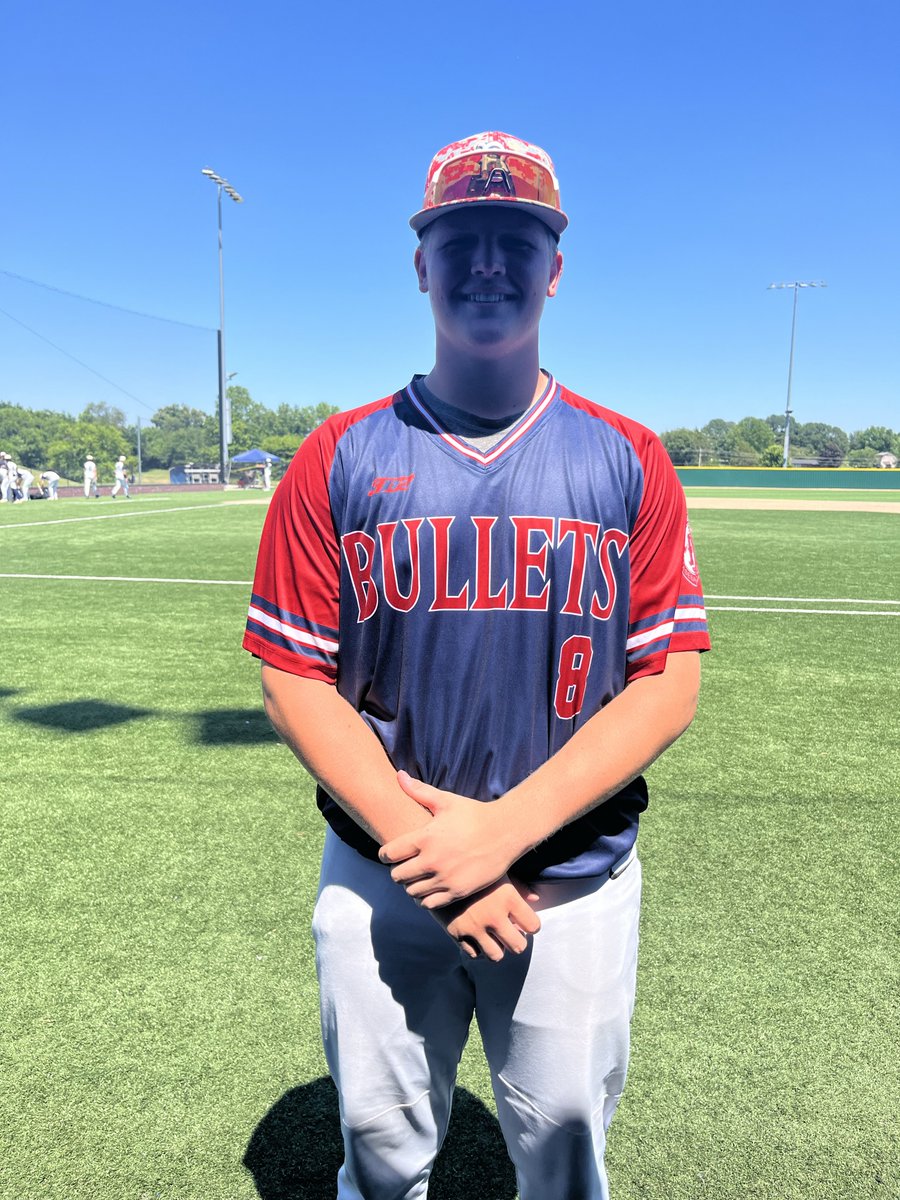 F: <a href="/kcbullets_dale/">KC Bullets</a> Atchity 6, Cav Club Maroon 17U 0
PoG: Yogi Purdy 6IP, 10K’s