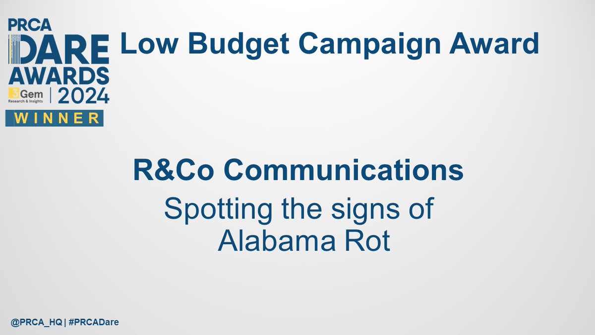 PRCA (@prca_hq) on Twitter photo ππAnd tonightβs Low Budget Campaign Award goes to R&Co Communications! Congratulations!
#PRCADare <a href="/PRCA_Midlands/">PRCA Midlands</a> ππAnd tonightβs Low Budget Campaign Award goes to R&Co Communications! Congratulations!
#PRCADare <a href="/PRCA_Midlands/">PRCA Midlands</a>